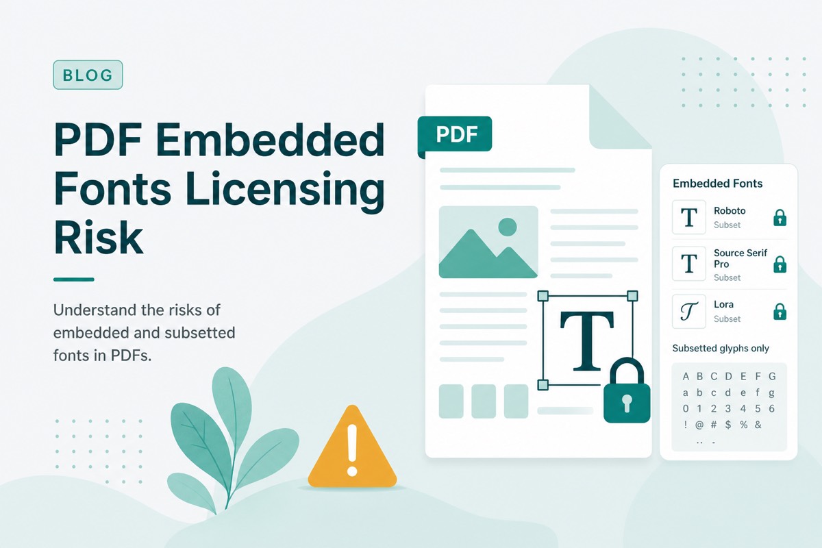 Embedded Fonts in PDFs: Licensing Risks Teams Overlook