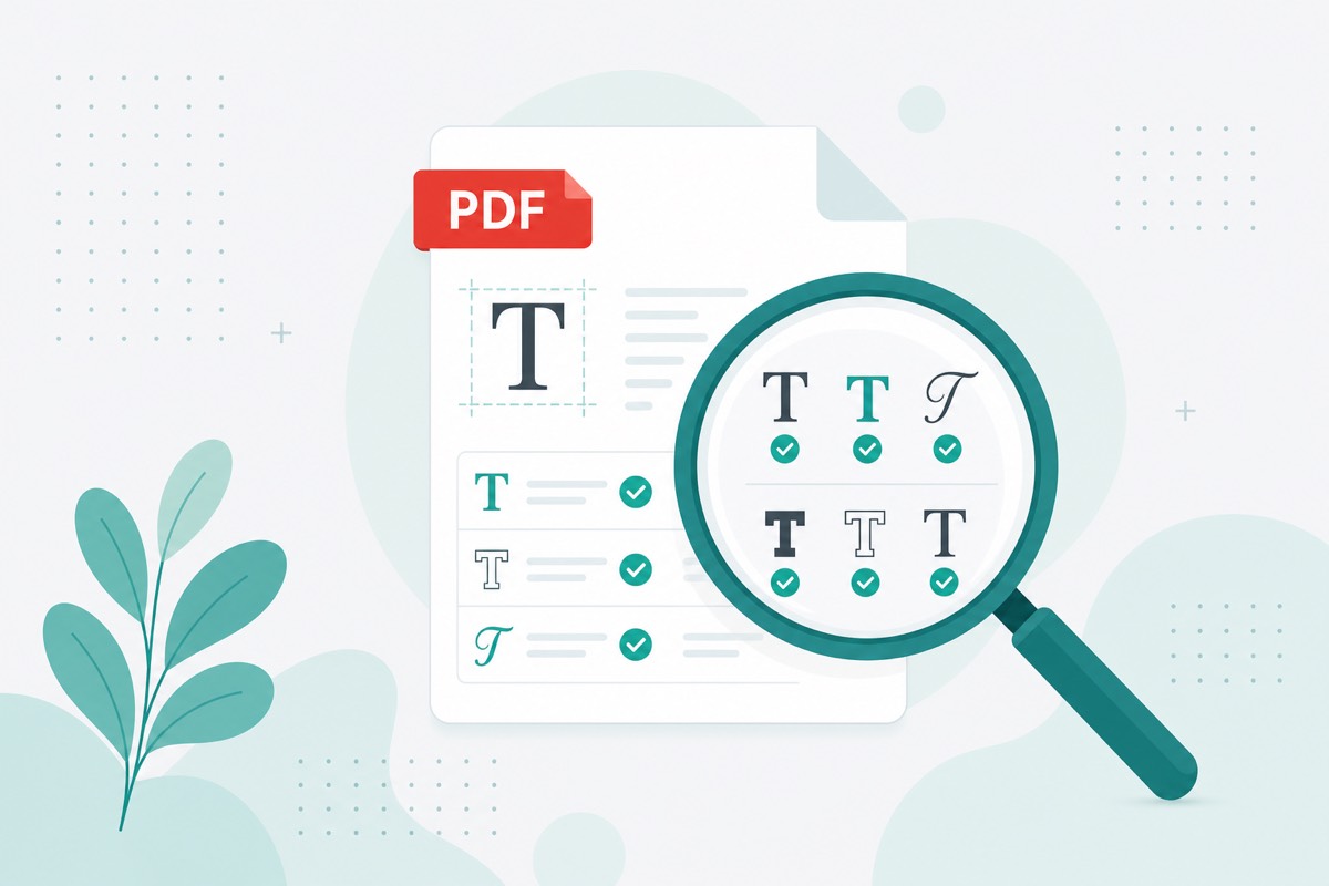 How to Audit Fonts in a PDF (Embedded Typefaces Explained)