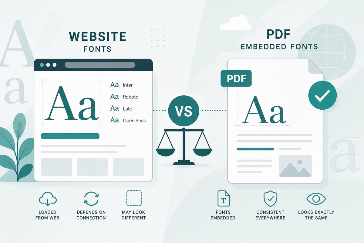 Website vs PDF Font Licenses: What’s the Difference?