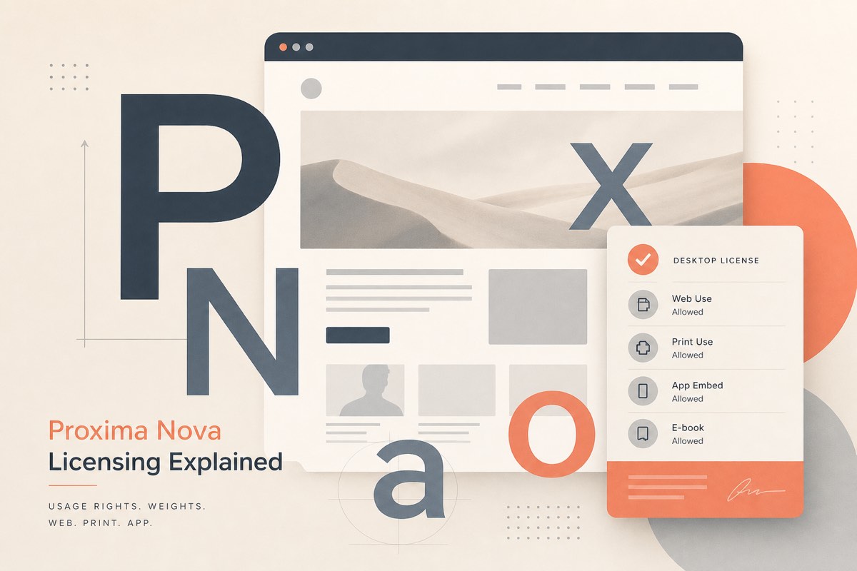 Can You Use Proxima Nova on Your Website? Licensing Explained